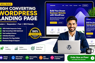 design a high converting single product landing page in wordpress