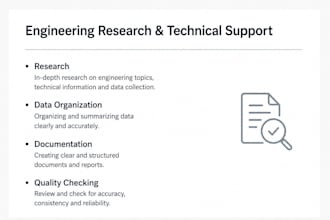 provide engineering research and technical support