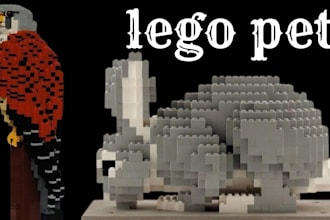create a custom lego pet and lego animal moc with step by step instructions