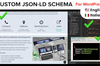 create custom json ld schema for your wordpress site