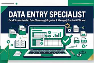 data entry, data cleanup and document processing specialist