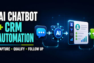 build an ai chatbot funnel with CRM automation