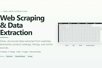 do web scraping and data extraction