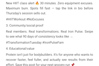 write ai assisted fitness and product copywriting