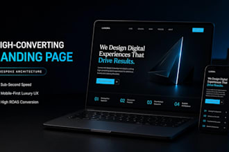 design a bespoke, high converting digital landing page for your brand