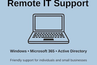 provide remote windows and microsoft 365 IT support
