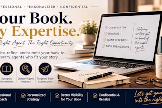 write your query letter, synopsis and submit to literary agents
