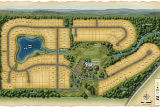 create a real estate property, location, site, subdivision and neighborhood map
