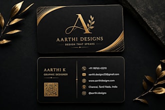 design a luxury business card with qr code