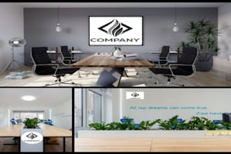 create modern office layouts, meeting rooms, reception areas, workspaces
