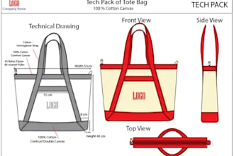 design bag teck pack, backpack teck pack, handbag, tote and duffle bag tech pack