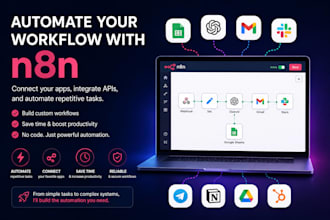 build custom n8n workflows and API integrations