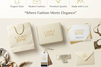 design premium fashion brand banner and social media posts