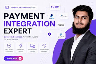 integrate stripe paypal or other payment gateways into your website