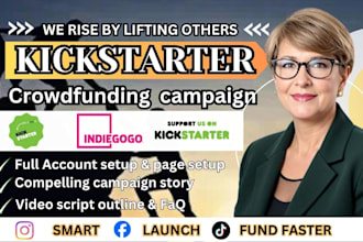 create  kickstarter crowdfunding campaign for films, books and games