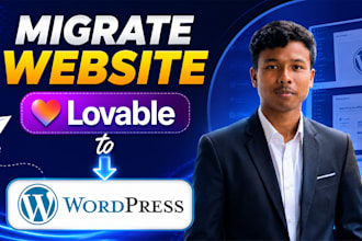 convert lovable ai website to wordpress or elementor