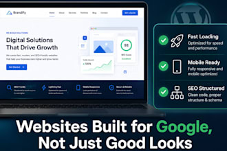 design and develop an SEO friendly wordpress website