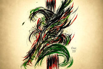 create custom digital abstract art
