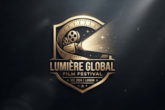 design a cinematic film festival logo for your event
