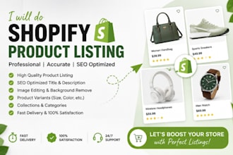 do shopify dropshipping product listing with variants
