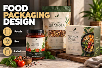 design food packaging and pouch design