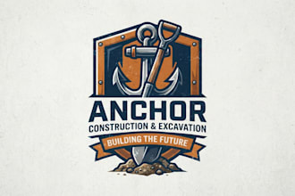 design a strong shovel logo for your business