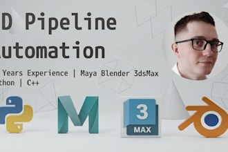 build 3d asset pipelines and custom dcc tools maya, blender, 3dsmax