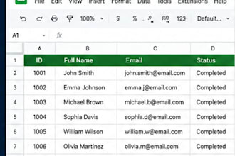 be your virtual assistant for data entry and web research