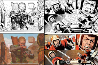 do comic book illustration nsfw comic strip graphic novel cover as comic artist