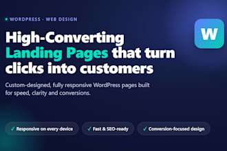 build a fast landing page in wordpress elementor or nextjs