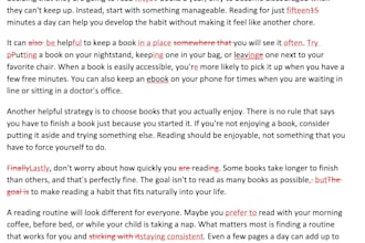 copy edit, line edit, and proofread your work