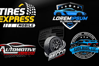 create 3d automotive racing industrial logo design