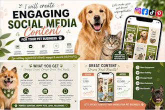 create engaging social media content for your pet business
