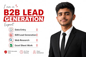 perfect b2b lead generation ,web research within 24 hours