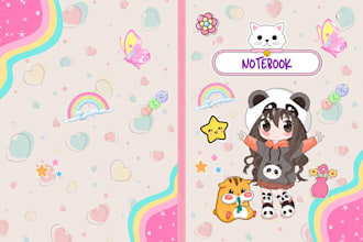 design custom notebook and printable stationery