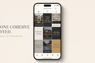 design real estate posts for realtors, just listed and open house graphics