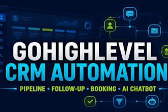 set up or fix gohighlevel CRM workflows and lead follow up