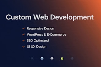 build custom website with frontend, backend and deployment