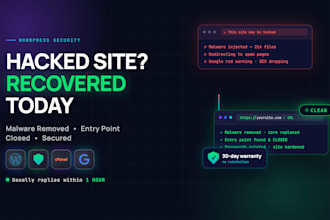 fix hacked wordpress, remove malware and secure it