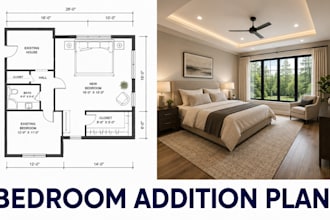 design bedroom addition floor plans residential eextension blueprint autocad