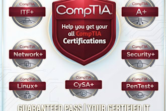 help with comptia, pmp, and AWS certification