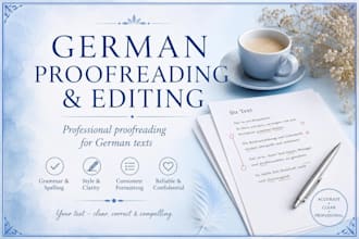 proofread and edit your german text