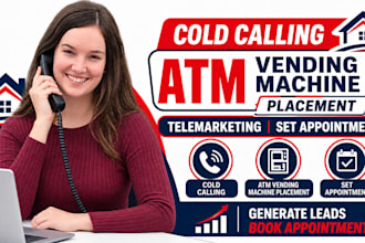 cold calling atm vending machine placement french telemarketing set appointment