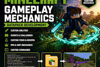 create custom minecraft gameplay mechanics with datapacks