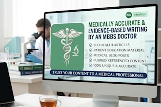 write medically accurate health and medical articles as an mbbs doctor