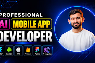 develop flutter android and ios apps with ai integration