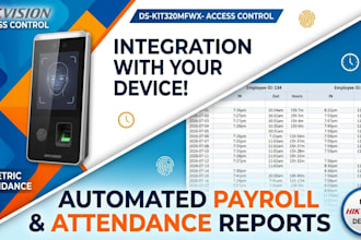 create an automated hikvision attendance reporting system