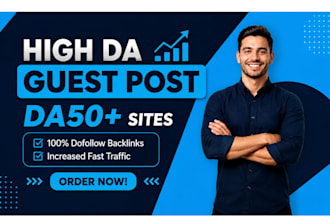 do SEO guest post backlink, high da guest post service