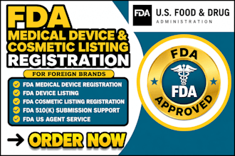 fda medical device registration device listing fda 510k submission fda US agent