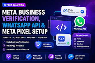 fix meta business verification whatsapp api setup tech provider meta pixel